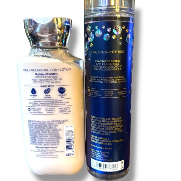 Bath and Body Works Dream Bright Fragrance Mist and Body Lotion Set 8oz Duo - Picture 3 of 3
